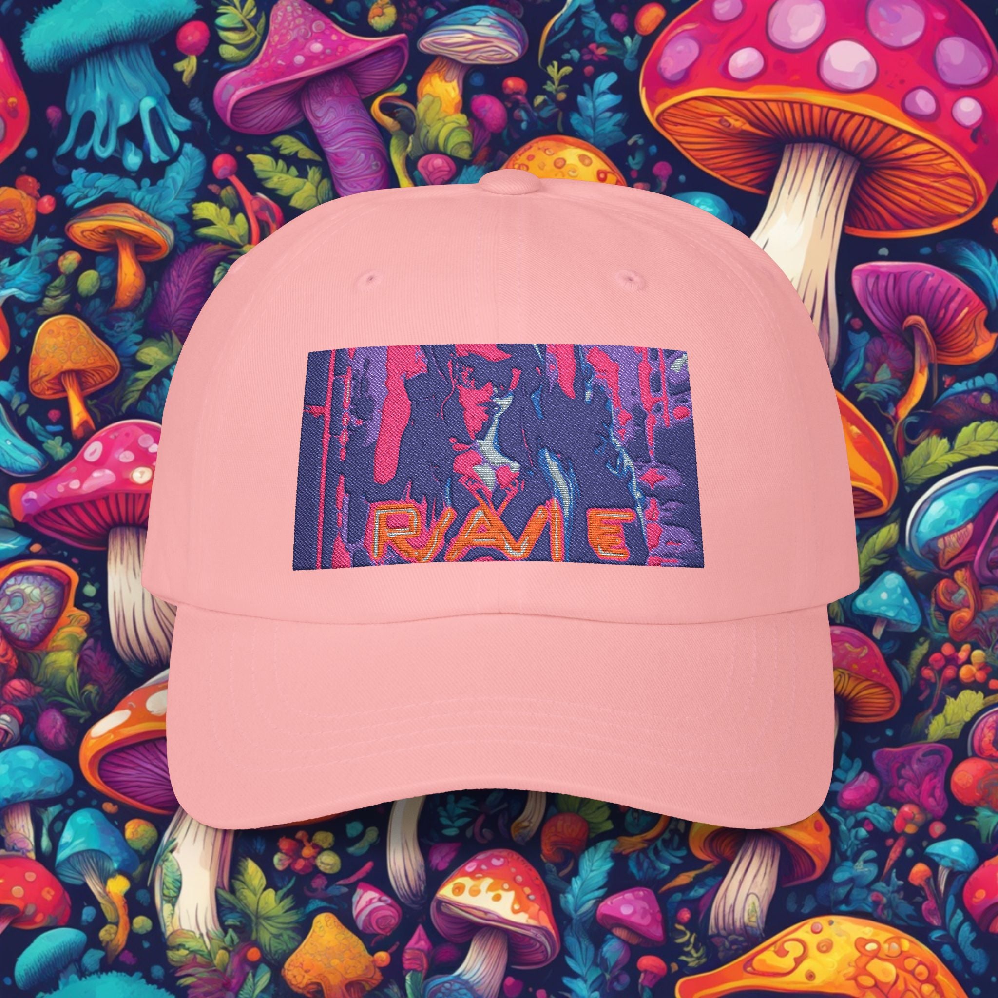 Embroidered Rave Base Ball Cap