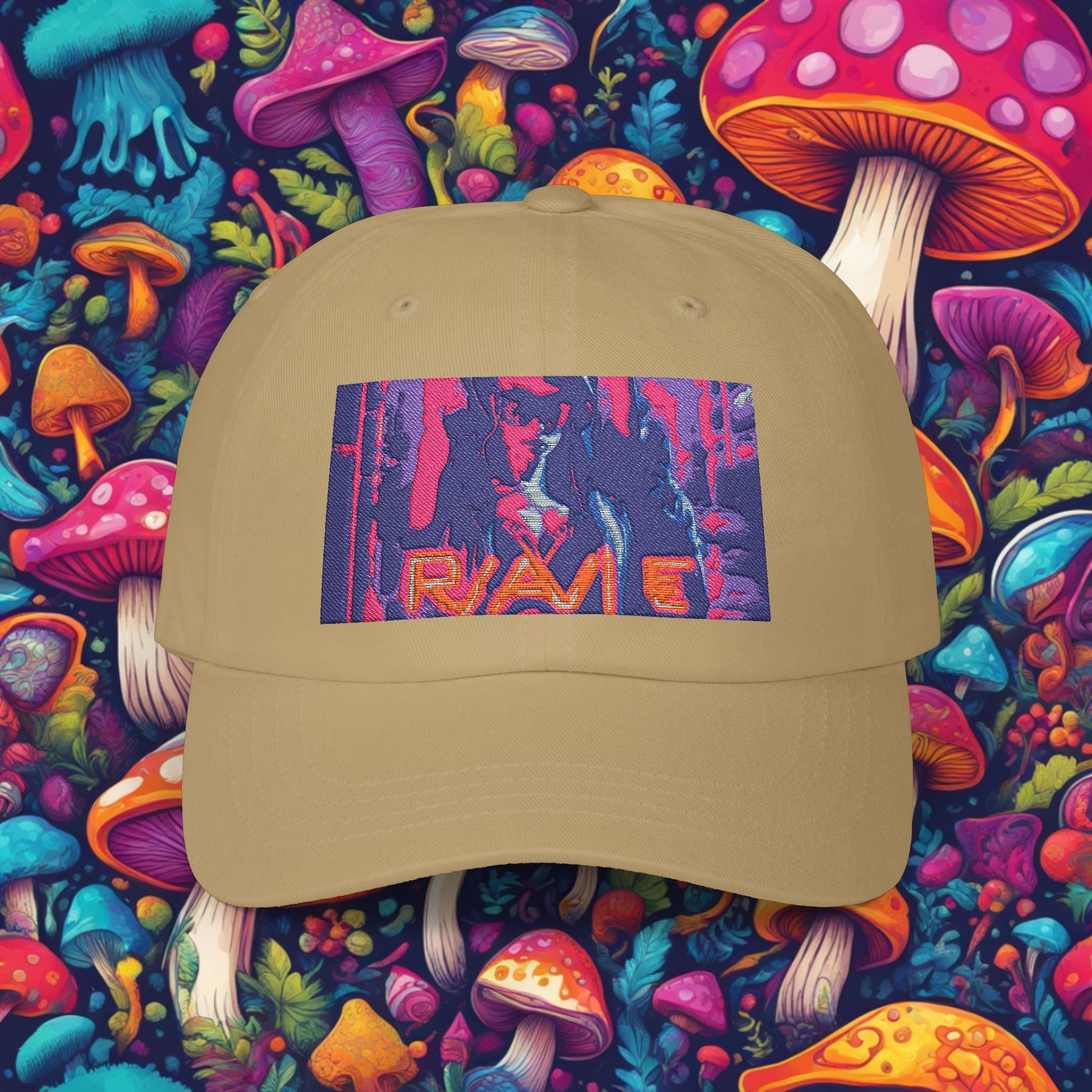Embroidered Rave Base Ball Cap