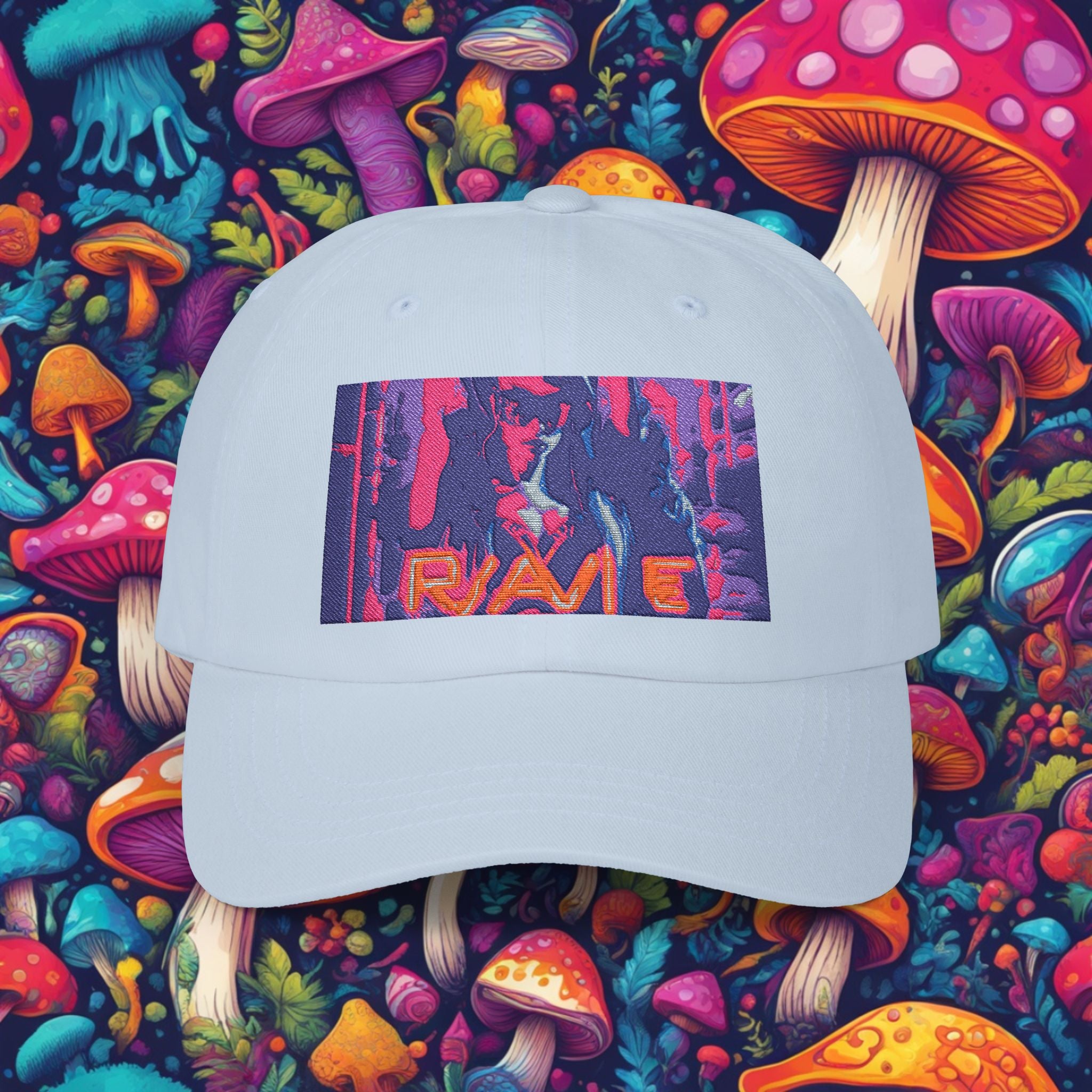 Embroidered Rave Base Ball Cap