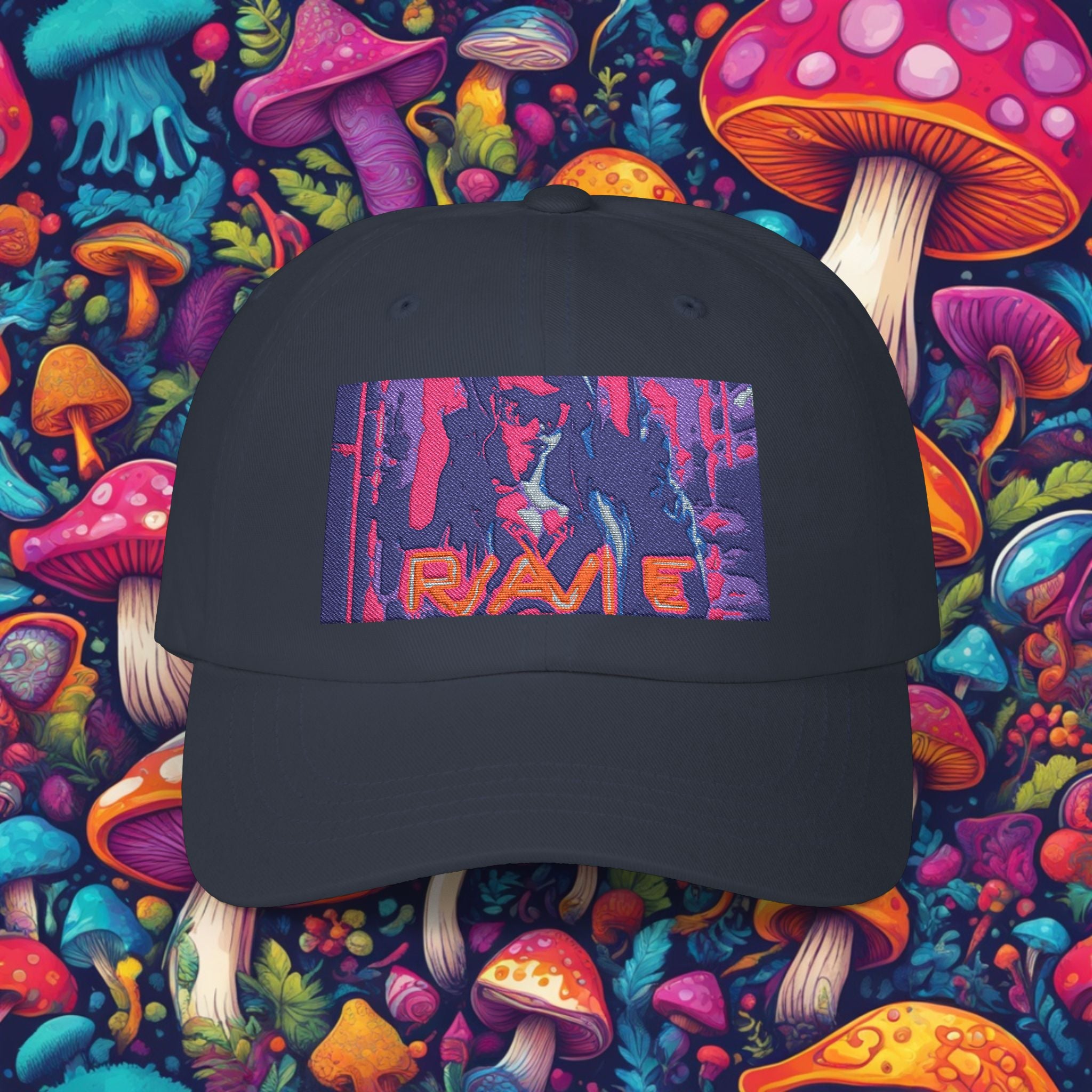 Embroidered Rave Base Ball Cap