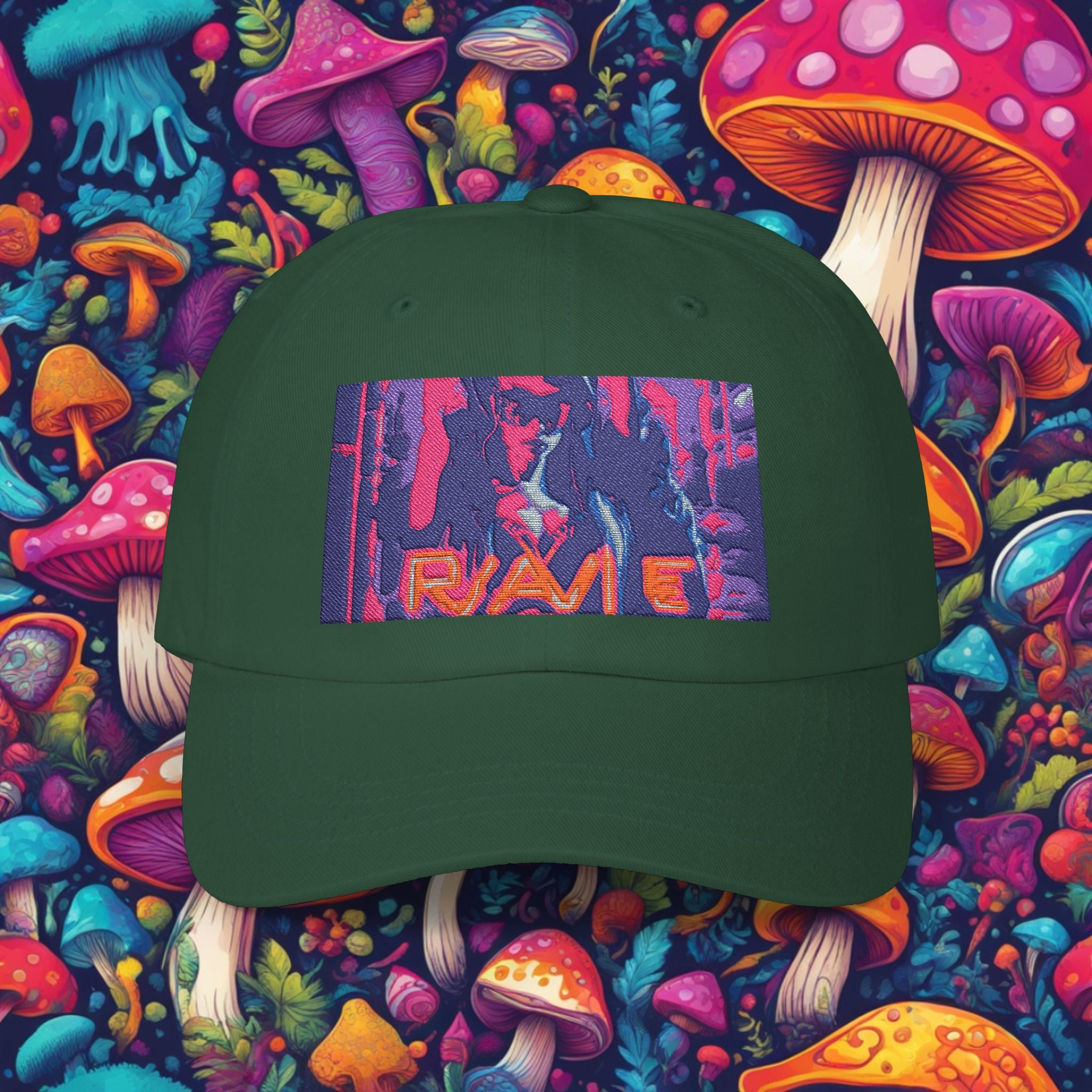 Embroidered Rave Base Ball Cap