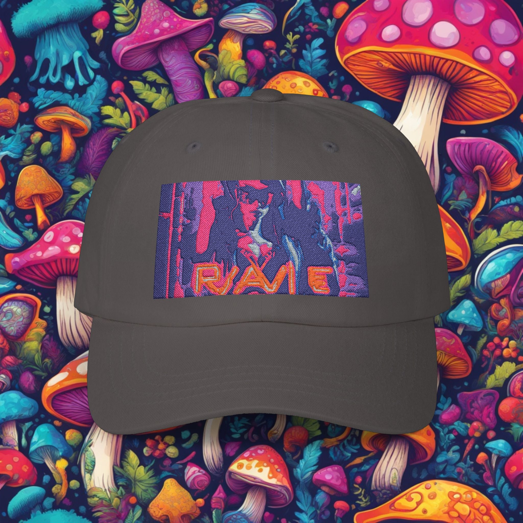 Embroidered Rave Base Ball Cap