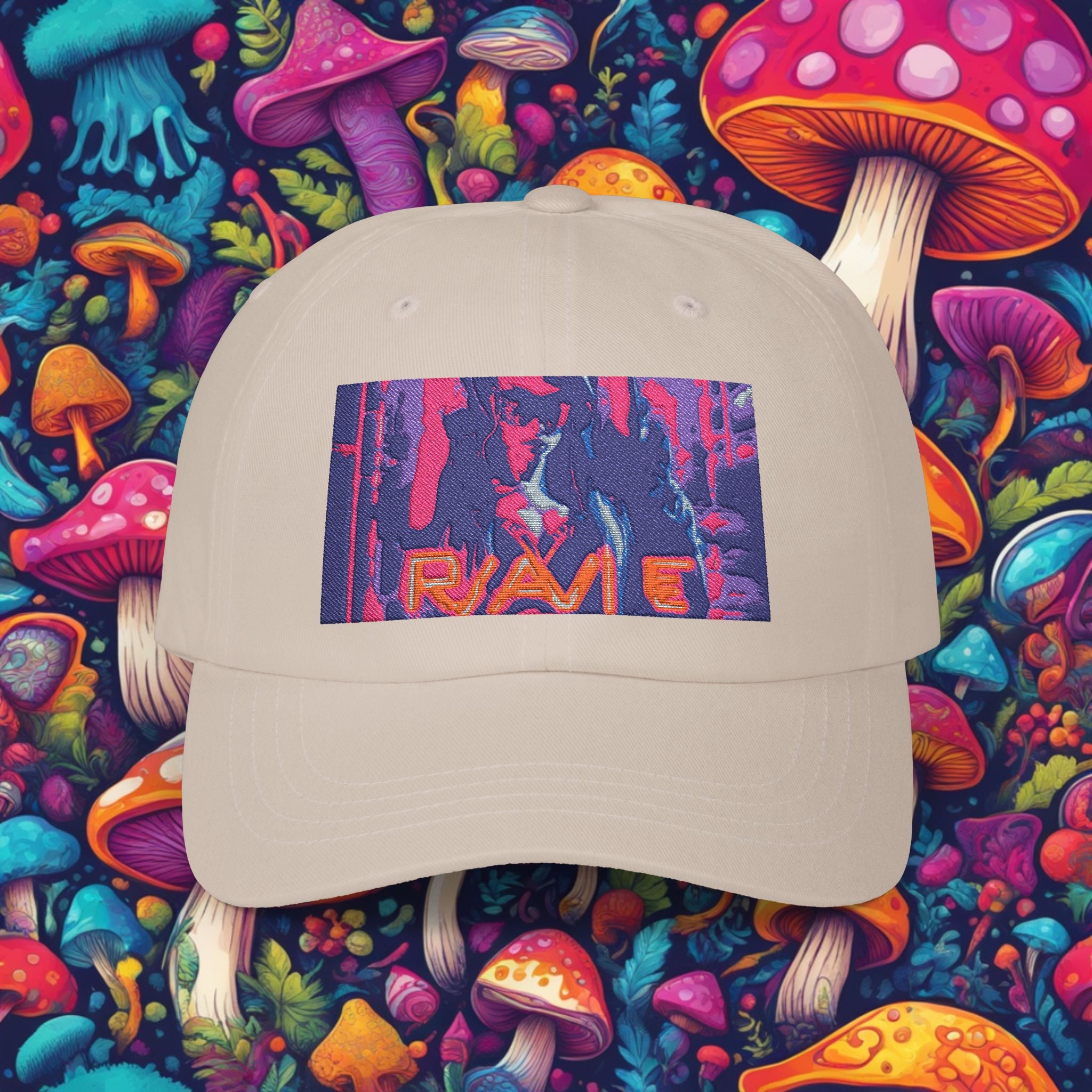 Embroidered Rave Base Ball Cap