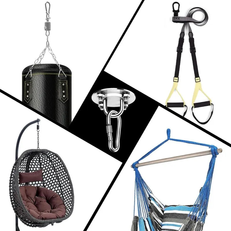 Stainless Steel Suspension Bracket Hammock Mount Ceiling Hook Anchor Hanger For Gym Training Aerial Yoga Sex Swing Hanging Kit