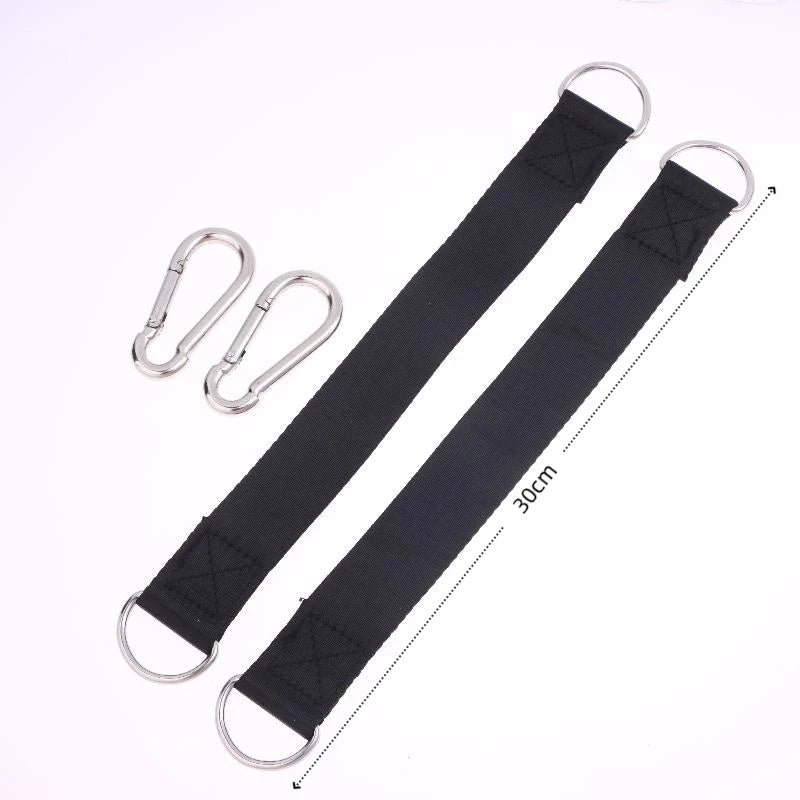 {MX} 2Pcs Durable Hammock Swing Hanging Belt And Steel Alloy Hooks Outdoor Camping Hiking Tools Hammock Accessories