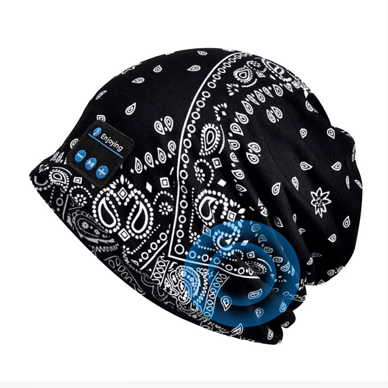 Bluetooth Headphone Wireless Smart Cap Headset Women Beanie Speaker Hunting Camping Running Music Earphone Hat Rechargeable
