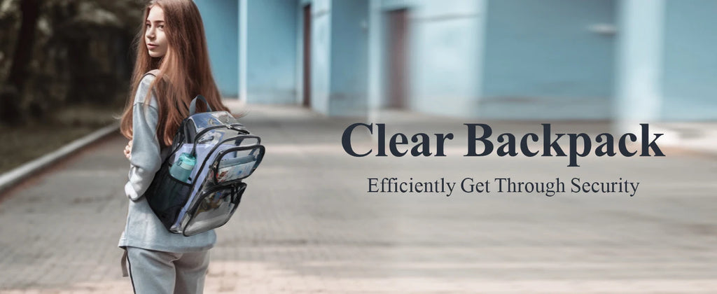 PACKISM Clear Backpack for School - 17 inch Large Heavy Duty Clear Bookbag, See Through PVC Backpacks (for age 12 above)
