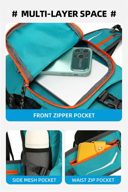 Lightweight Hydration Cycling Backpack Outdoor Sport Hiking Camping Climbing Mountaineering Rucksack Travel Hydro Water Daypack