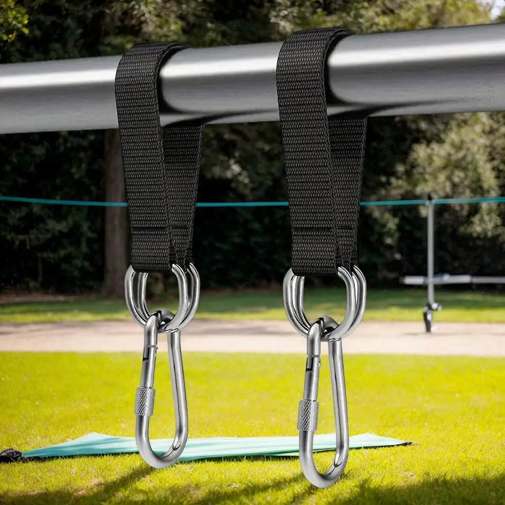 1/2pcs Durable Hanging Belt Hammock Swing Hanging Belt and Steel Alloy Hooks Outdoor Camping Hiking Tools Hammock Accessories