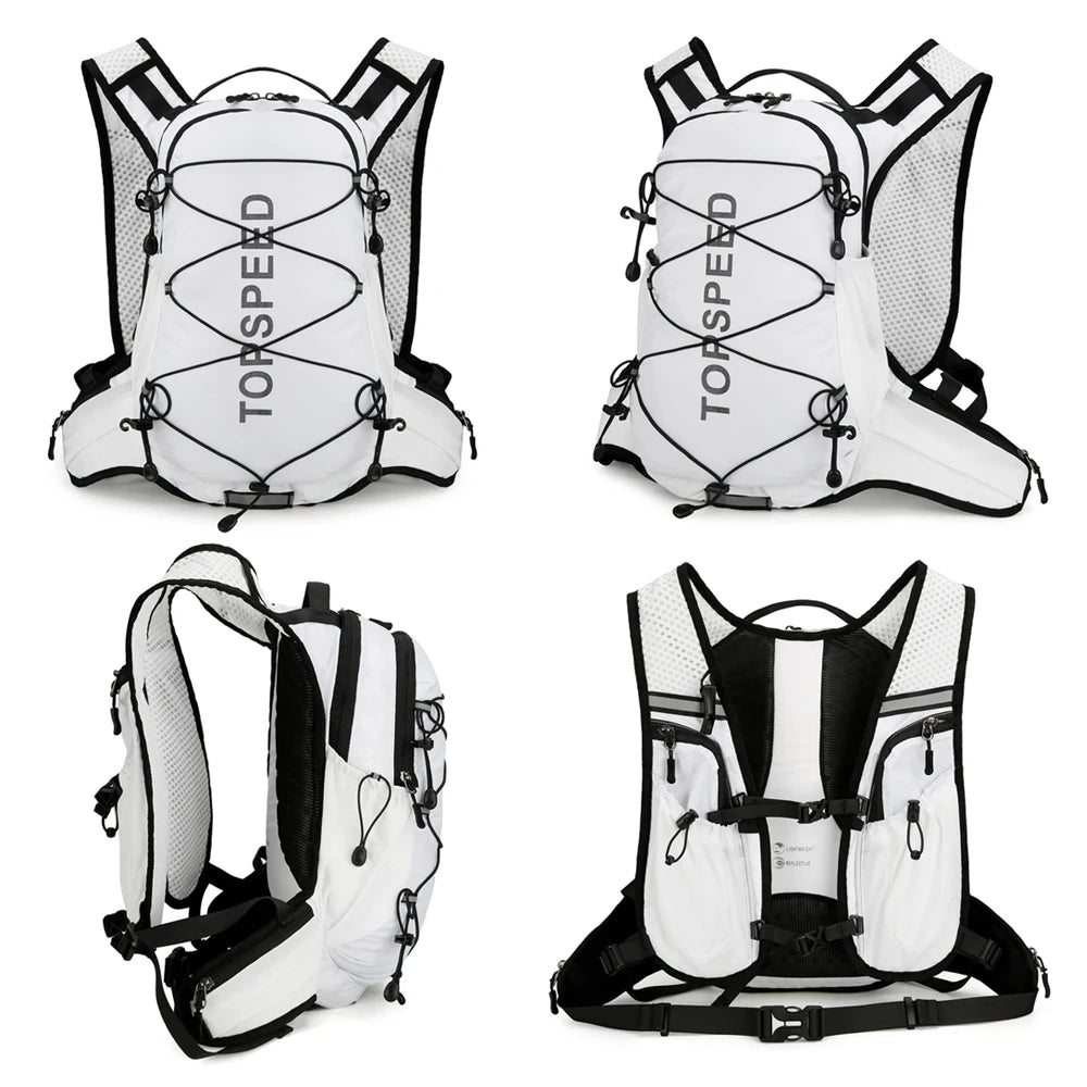 Trail Running Hydration Pack 16L,Cycling Backpack with Water Bladder,BPA-Free DrinkingTube,Quick-Access Pockets for HikingSports
