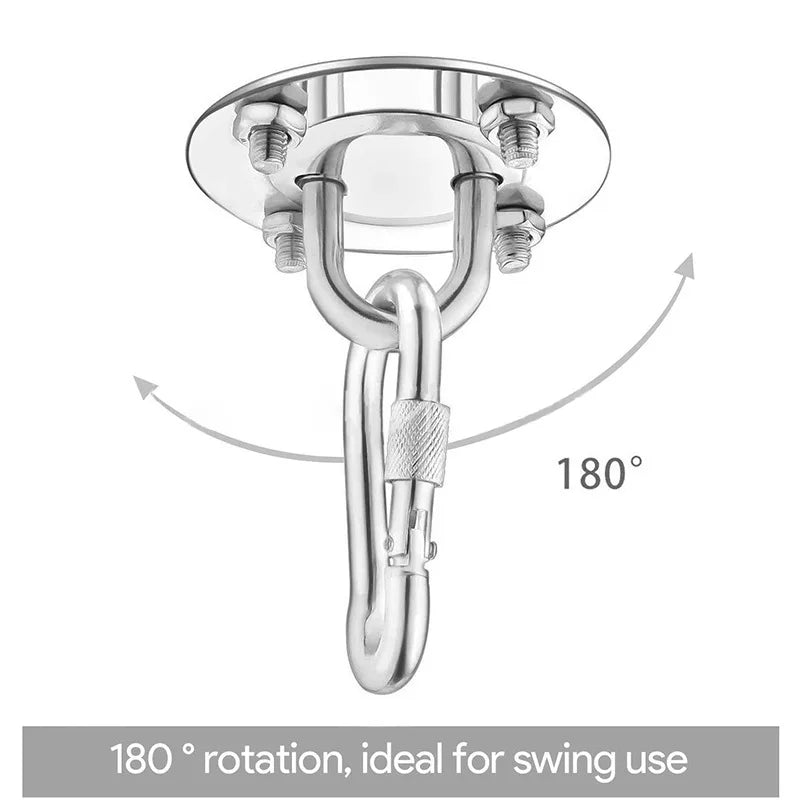 Stainless Steel Suspension Bracket Hammock Mount Ceiling Hook Anchor Hanger For Gym Training Aerial Yoga Sex Swing Hanging Kit