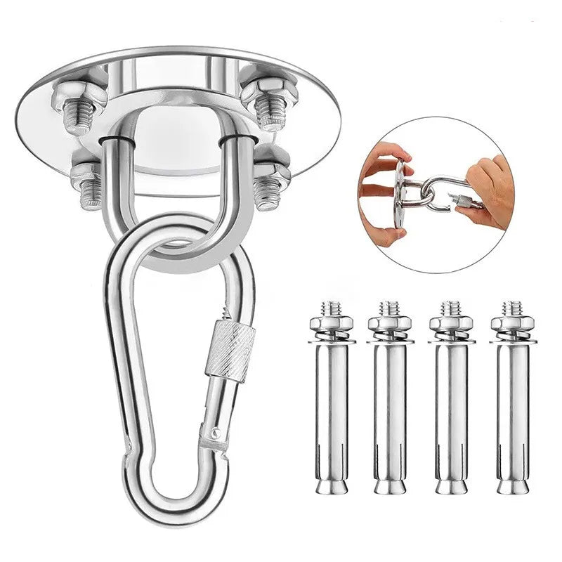 Stainless Steel Suspension Bracket Hammock Mount Ceiling Hook Anchor Hanger For Gym Training Aerial Yoga Sex Swing Hanging Kit