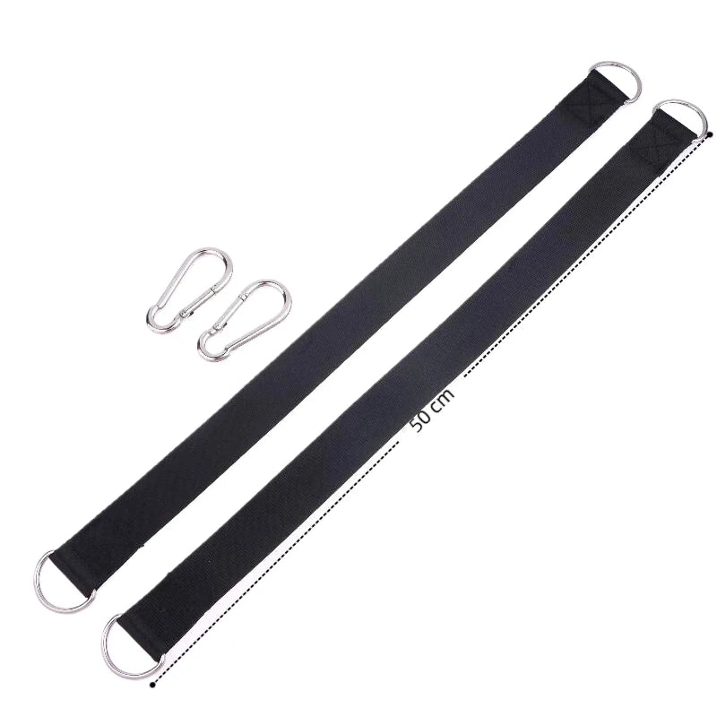 {MX} 2Pcs Durable Hammock Swing Hanging Belt And Steel Alloy Hooks Outdoor Camping Hiking Tools Hammock Accessories