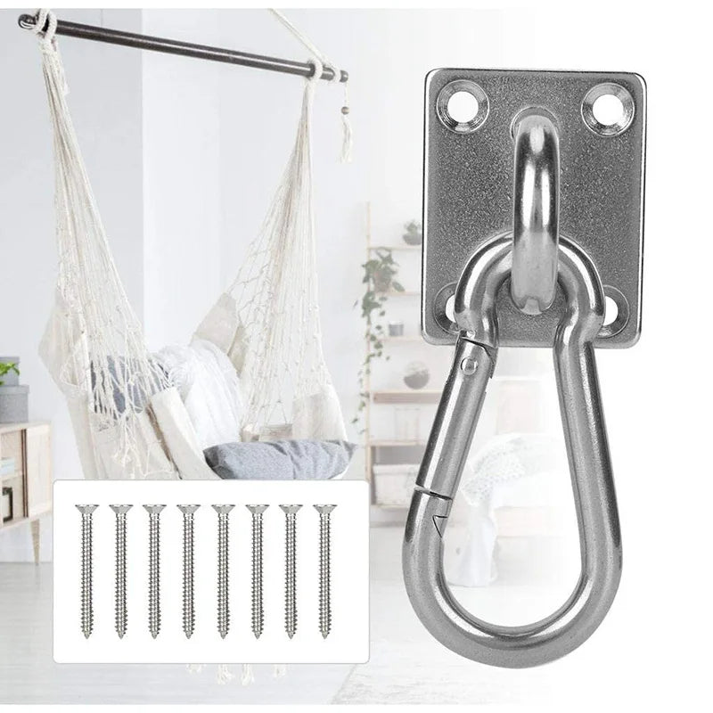 Stainless Steel Suspension Bracket Hammock Mount Ceiling Hook Anchor Hanger For Gym Training Aerial Yoga Sex Swing Hanging Kit