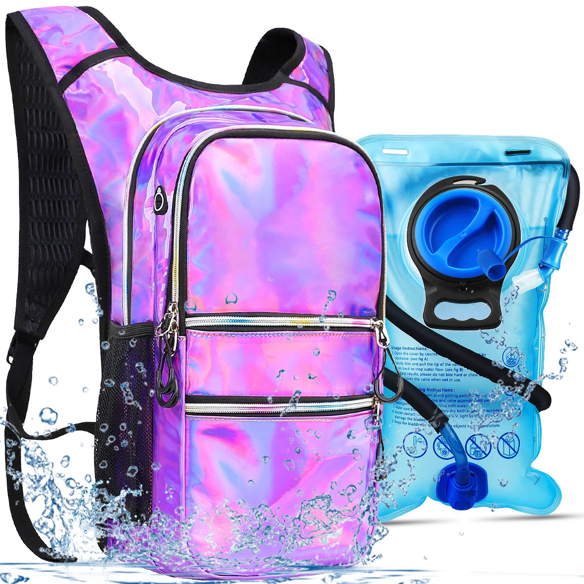 Bike Pack Portable Waterproof Backpack With Insulated Layer 3L Water Bag Outdoor Sport Climbing Hiking Pouch Hydration Backpack