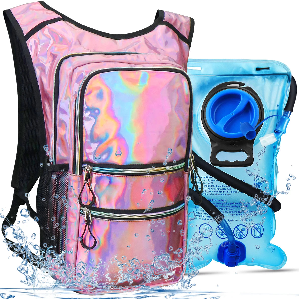 Bike Pack Portable Waterproof Backpack With Insulated Layer 3L Water Bag Outdoor Sport Climbing Hiking Pouch Hydration Backpack