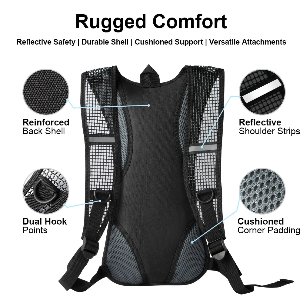 Hydration Backpack Hydration Pack with 2L Water Bladder, Lightweight Insulation Water Backpack for CyclingHiking,RunningClimbing
