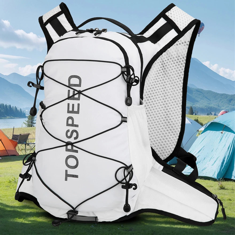 Trail Running Hydration Pack 16L,Cycling Backpack with Water Bladder,BPA-Free DrinkingTube,Quick-Access Pockets for HikingSports