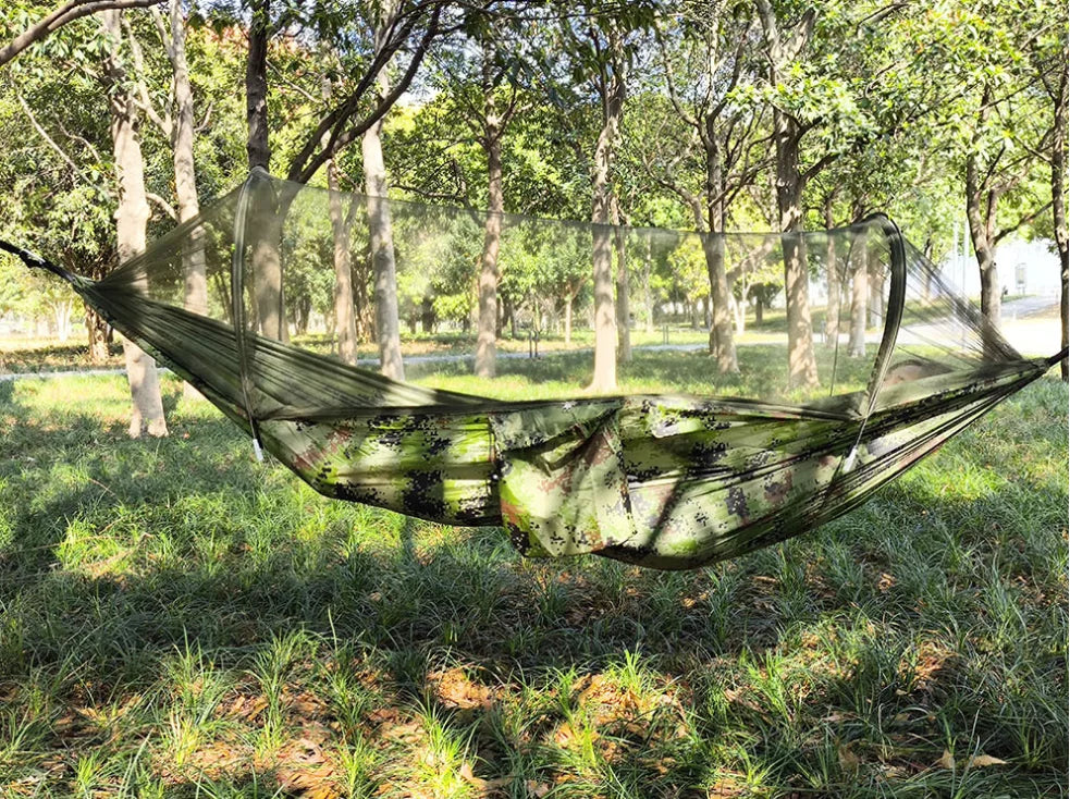 Camping hammock Super elastic fast opening hammock suitable for camping hammock outdoor furniture garden leisure hammock