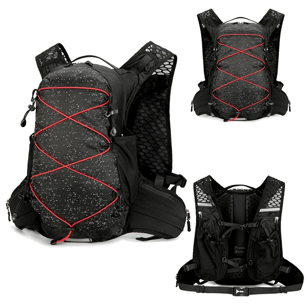Trail Running Hydration Pack 16L,Cycling Backpack with Water Bladder,BPA-Free DrinkingTube,Quick-Access Pockets for HikingSports