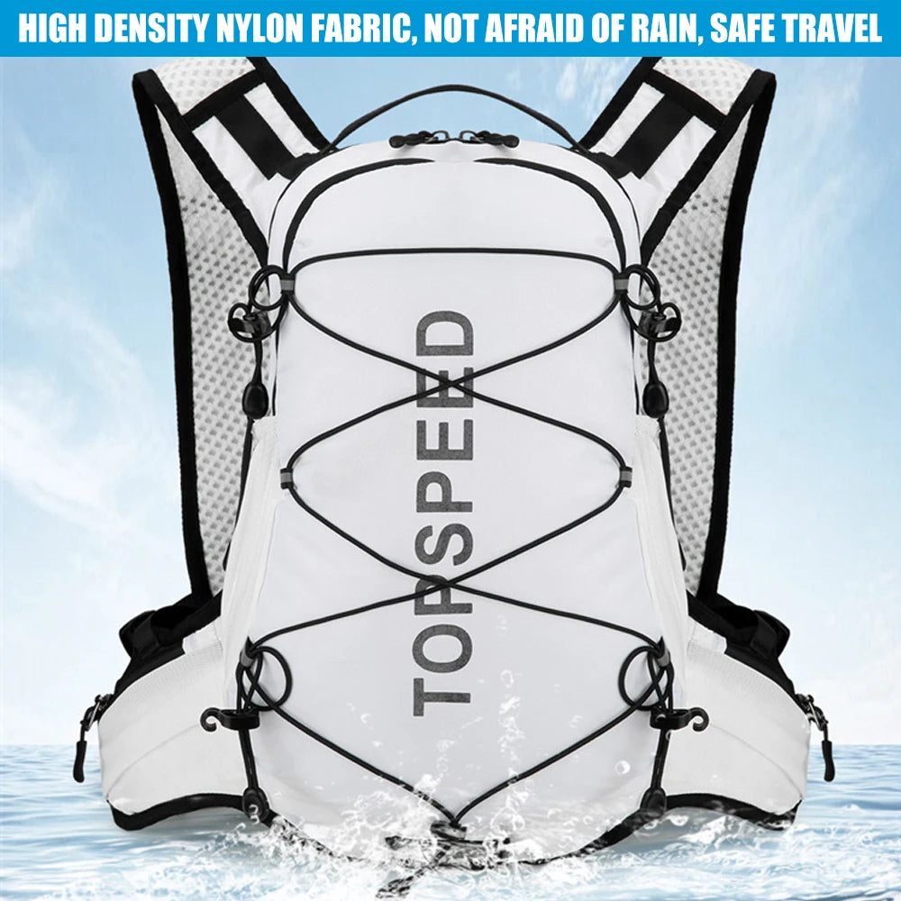 Trail Running Hydration Pack 16L,Cycling Backpack with Water Bladder,BPA-Free DrinkingTube,Quick-Access Pockets for HikingSports