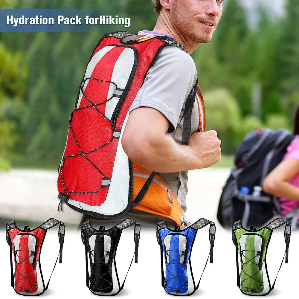 Hydration Pack,Insulated Hydration Backpack or 2L BPA Free Water Bladder and Storage,Hiking Backpack for Running,Cycling,Camping