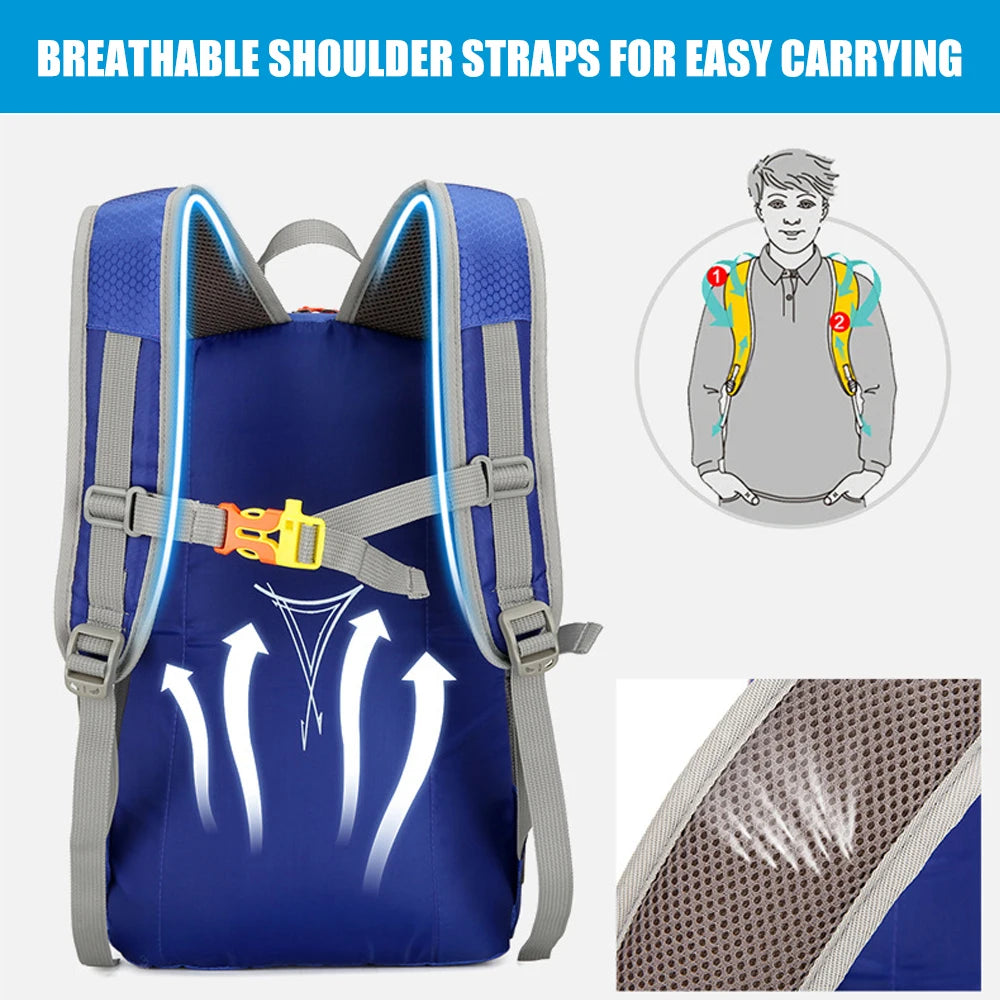 1PCS Hydration Backpack, 25L Hiking Backpack Hiking Water Backpack Men Women Lightweight Hydration Pack for Hiking, Cycling