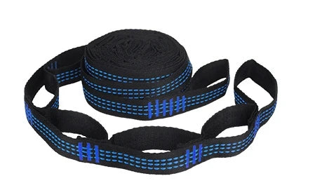 2Pcs Hammock Straps 5 Ring Height Load-bearing Knots Reinforced Polyester Straps For Outdoor Hammocks