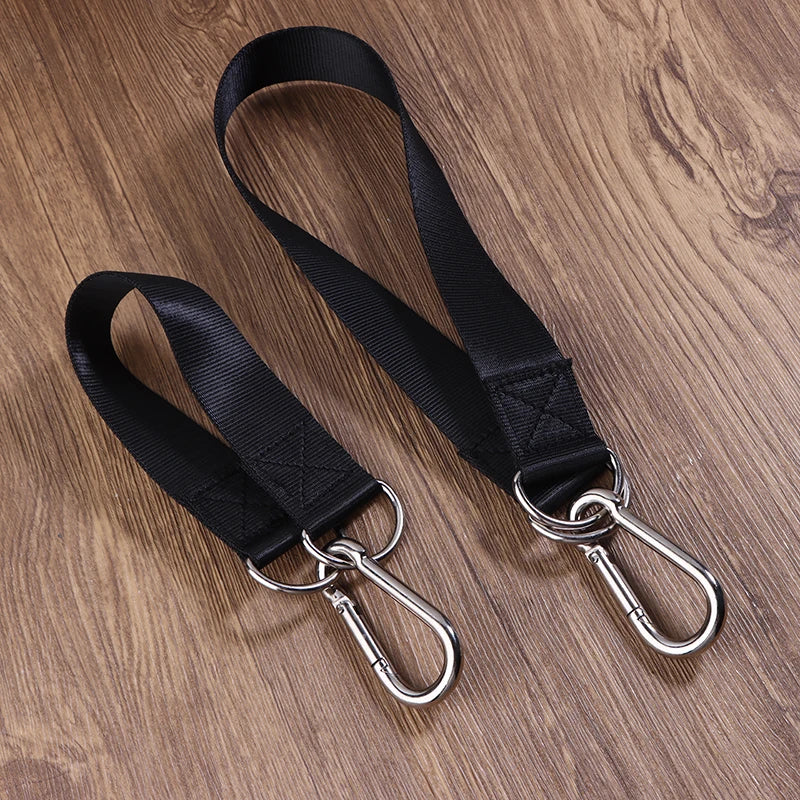 {MX} 2Pcs Durable Hammock Swing Hanging Belt And Steel Alloy Hooks Outdoor Camping Hiking Tools Hammock Accessories