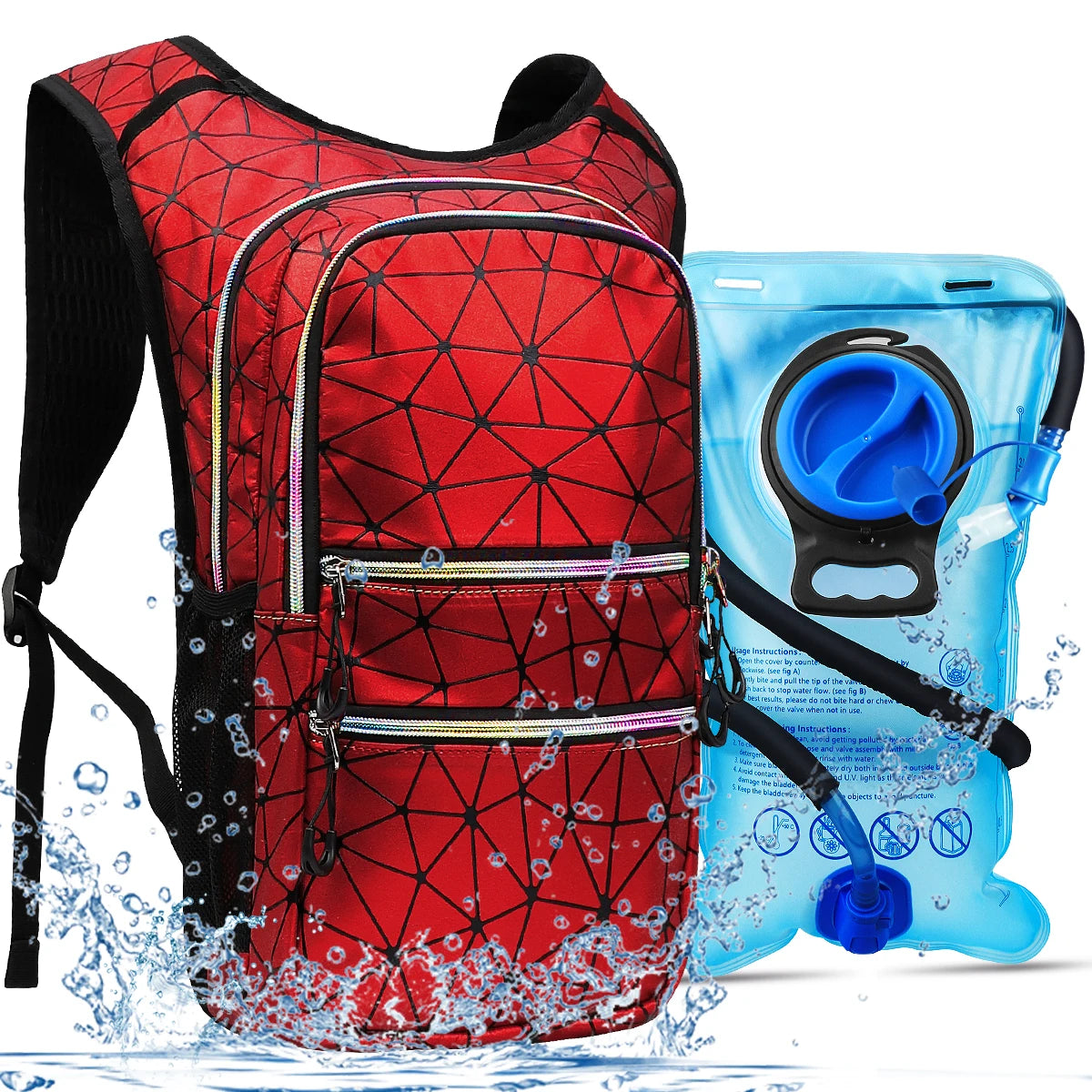 Bike Pack Portable Waterproof Backpack With Insulated Layer 3L Water Bag Outdoor Sport Climbing Hiking Pouch Hydration Backpack