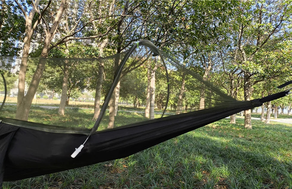 Camping hammock Super elastic fast opening hammock suitable for camping hammock outdoor furniture garden leisure hammock