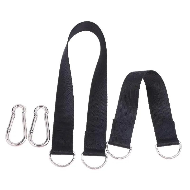 {MX} 2Pcs Durable Hammock Swing Hanging Belt And Steel Alloy Hooks Outdoor Camping Hiking Tools Hammock Accessories