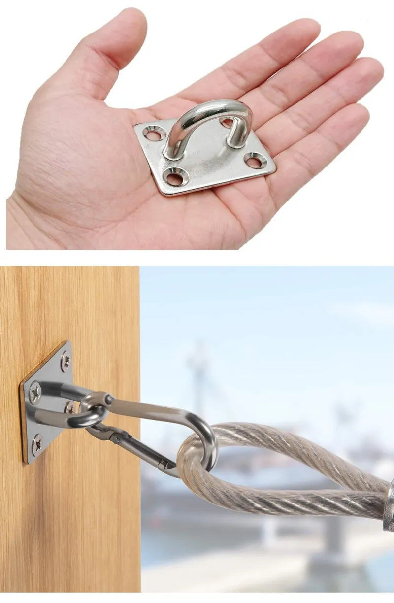 Stainless Steel Suspension Bracket Hammock Mount Ceiling Hook Anchor Hanger For Gym Training Aerial Yoga Sex Swing Hanging Kit