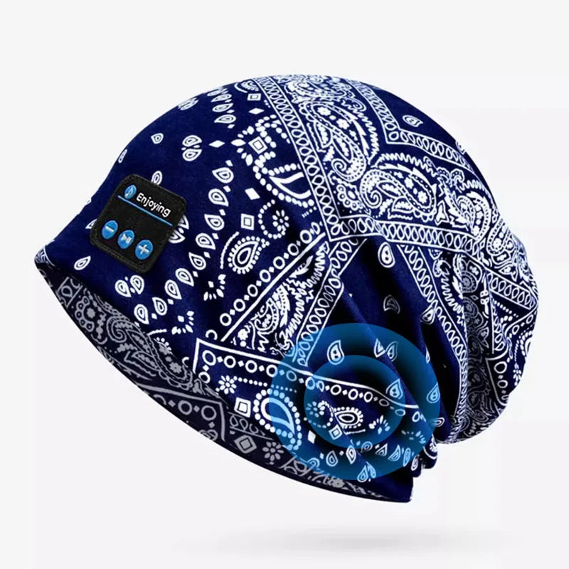 Bluetooth Headphone Wireless Smart Cap Headset Women Beanie Speaker Hunting Camping Running Music Earphone Hat Rechargeable