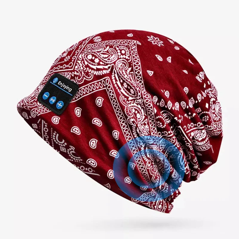 Bluetooth Headphone Wireless Smart Cap Headset Women Beanie Speaker Hunting Camping Running Music Earphone Hat Rechargeable