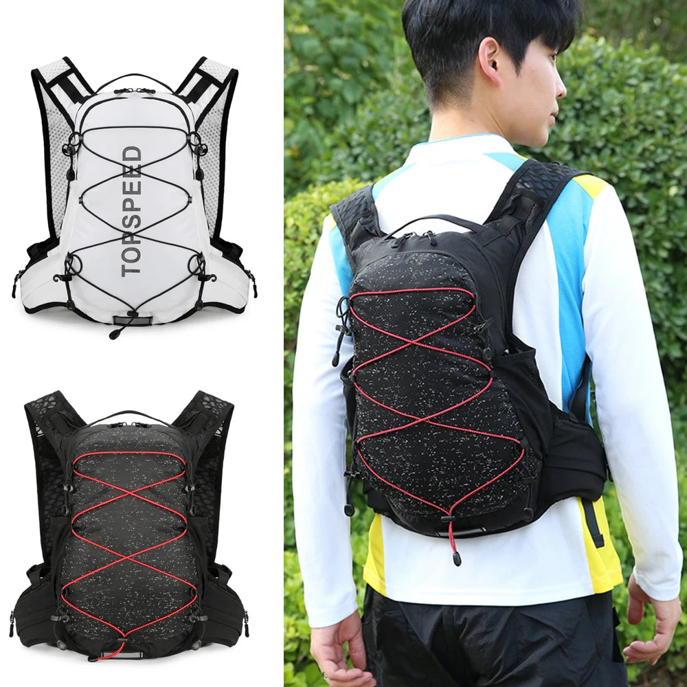 Trail Running Hydration Pack 16L,Cycling Backpack with Water Bladder,BPA-Free DrinkingTube,Quick-Access Pockets for HikingSports