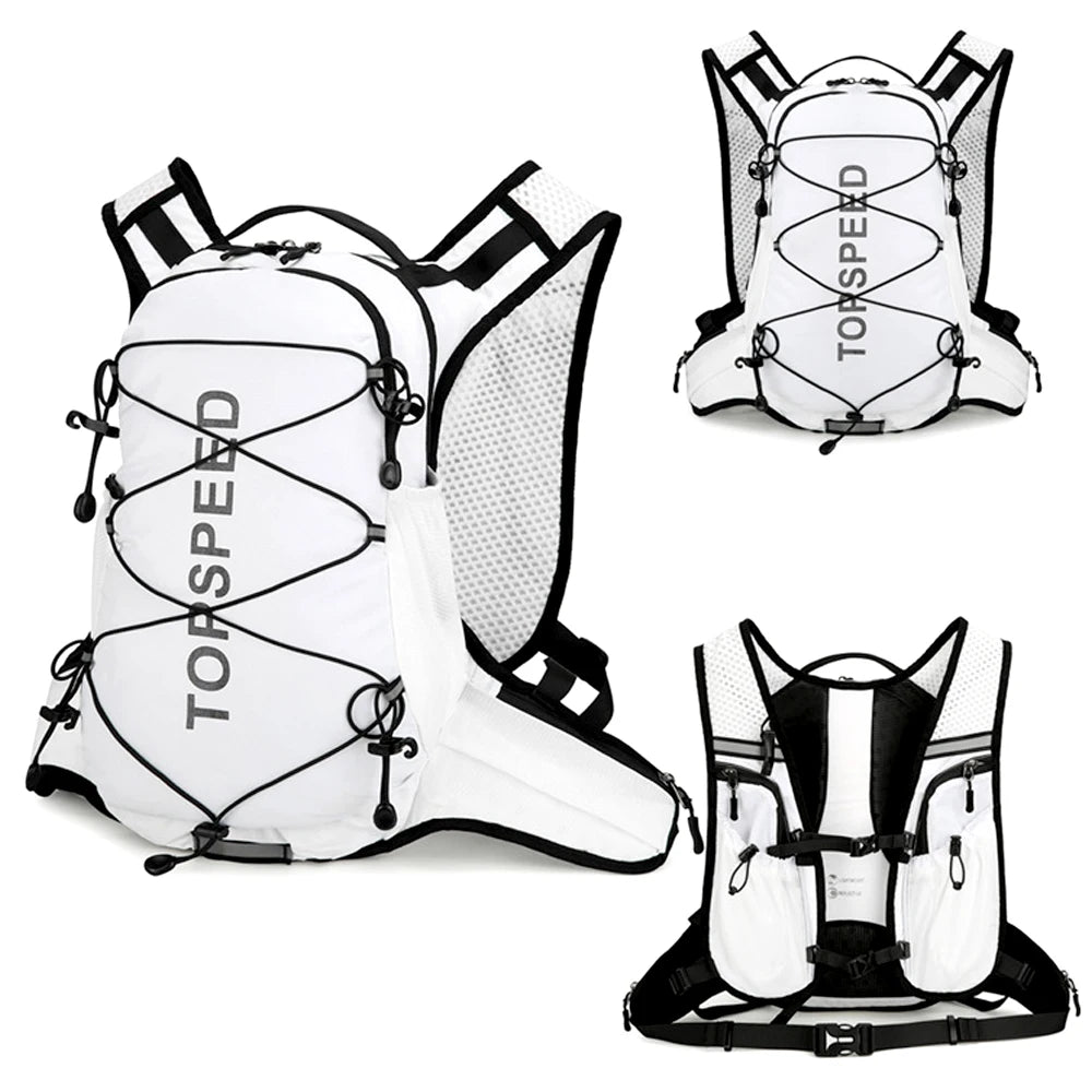 Trail Running Hydration Pack 16L,Cycling Backpack with Water Bladder,BPA-Free DrinkingTube,Quick-Access Pockets for HikingSports