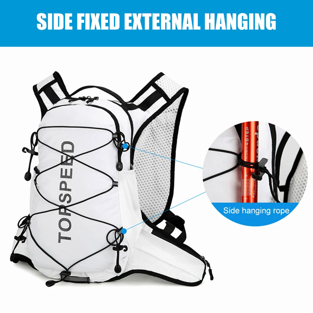 Trail Running Hydration Pack 16L,Cycling Backpack with Water Bladder,BPA-Free DrinkingTube,Quick-Access Pockets for HikingSports