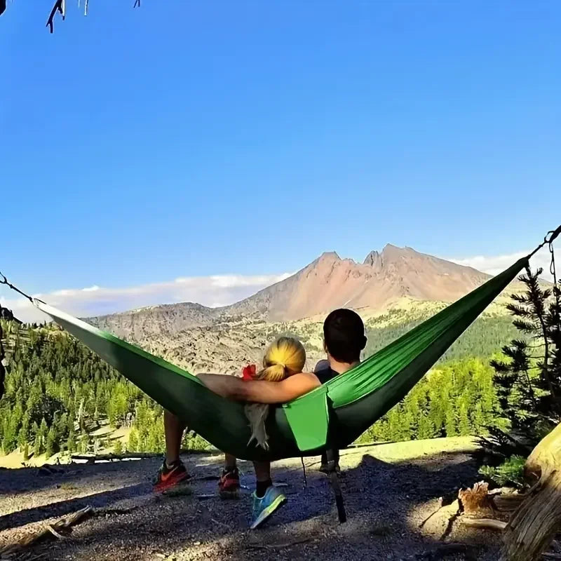 Outdoor Camping Hammock with Rope and Storage Bag Lightweight and Durable Fabric Suitable for Beach Picnics or Hiking