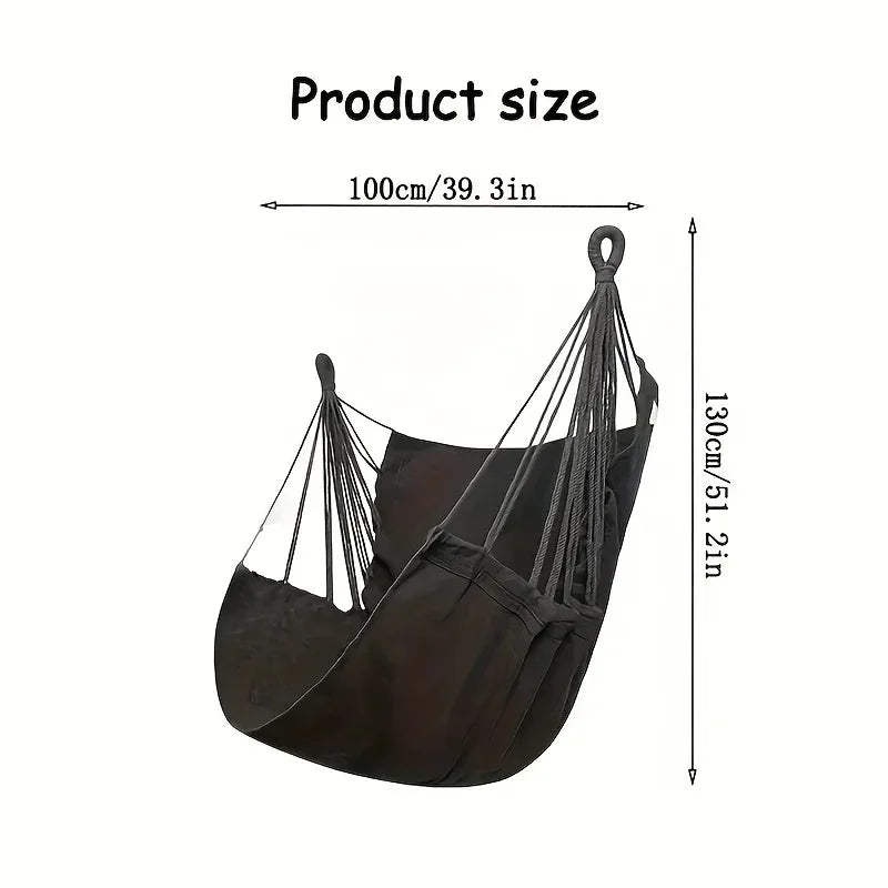 Fabric Hammock Chair Swing Rocking Chair With Storage Bag Dormitory Chair Portable Outdoor Garden Camping Anti Rollover Hammock