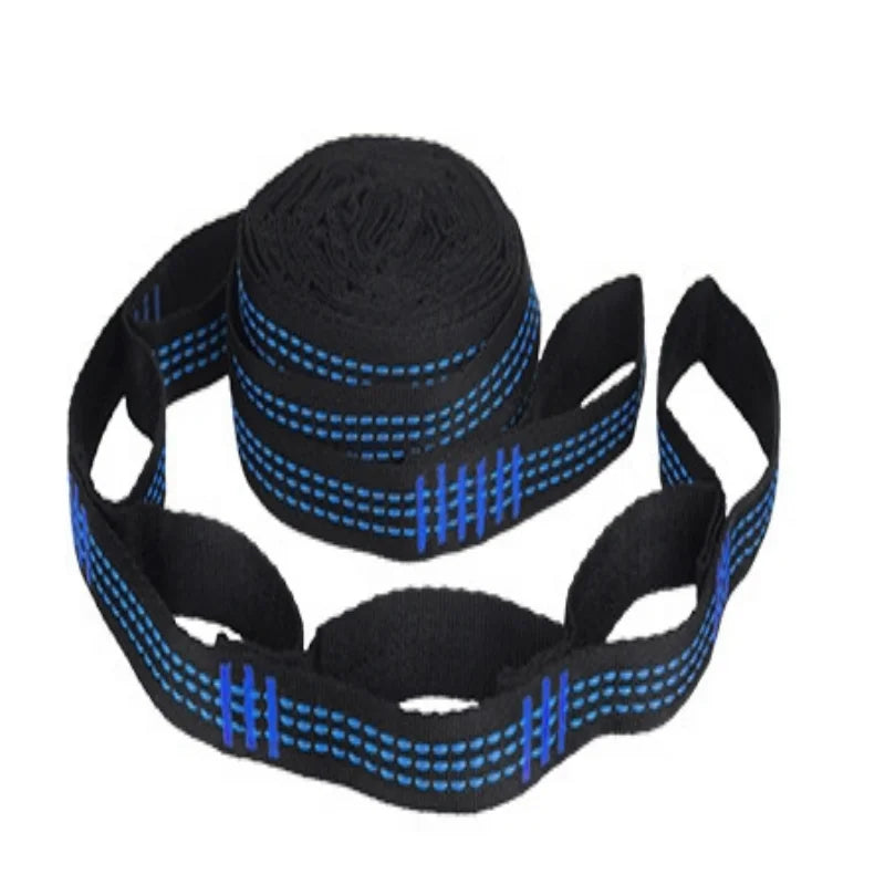 2Pcs Hammock Straps 5 Ring Height Load-bearing Knots Reinforced Polyester Straps For Outdoor Hammocks