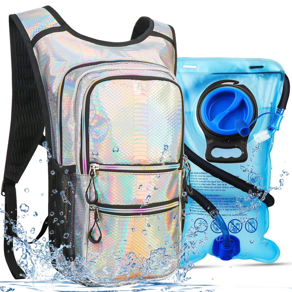 Bike Pack Portable Waterproof Backpack With Insulated Layer 3L Water Bag Outdoor Sport Climbing Hiking Pouch Hydration Backpack