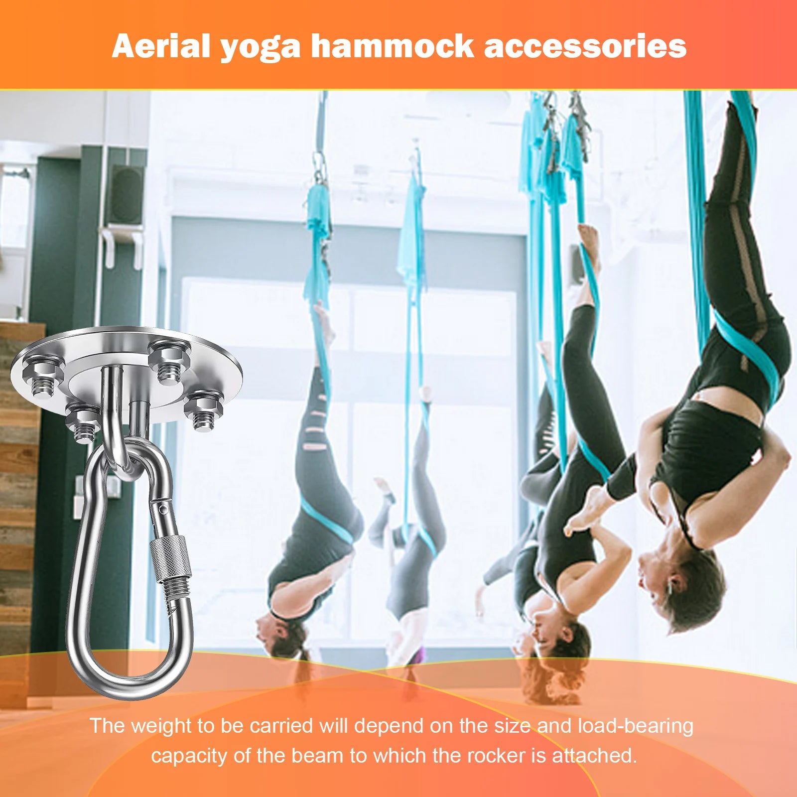 Hammock Hanging Kit - 500KG Capacity Ceiling Hammock Mount for Indoor Outdoor