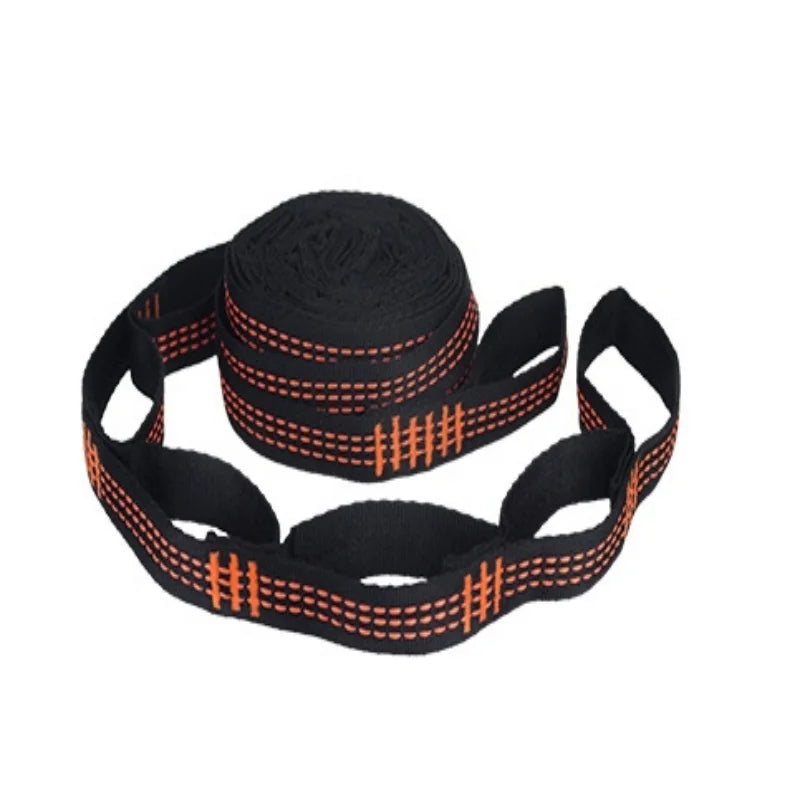 2Pcs Hammock Straps 5 Ring Height Load-bearing Knots Reinforced Polyester Straps For Outdoor Hammocks
