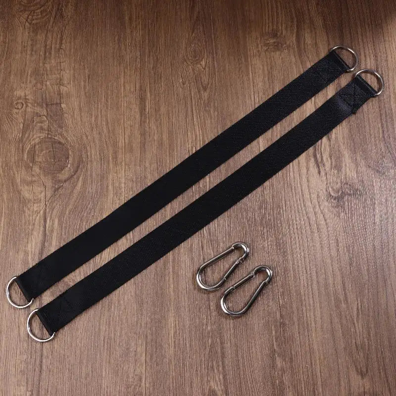 {MX} 2Pcs Durable Hammock Swing Hanging Belt And Steel Alloy Hooks Outdoor Camping Hiking Tools Hammock Accessories