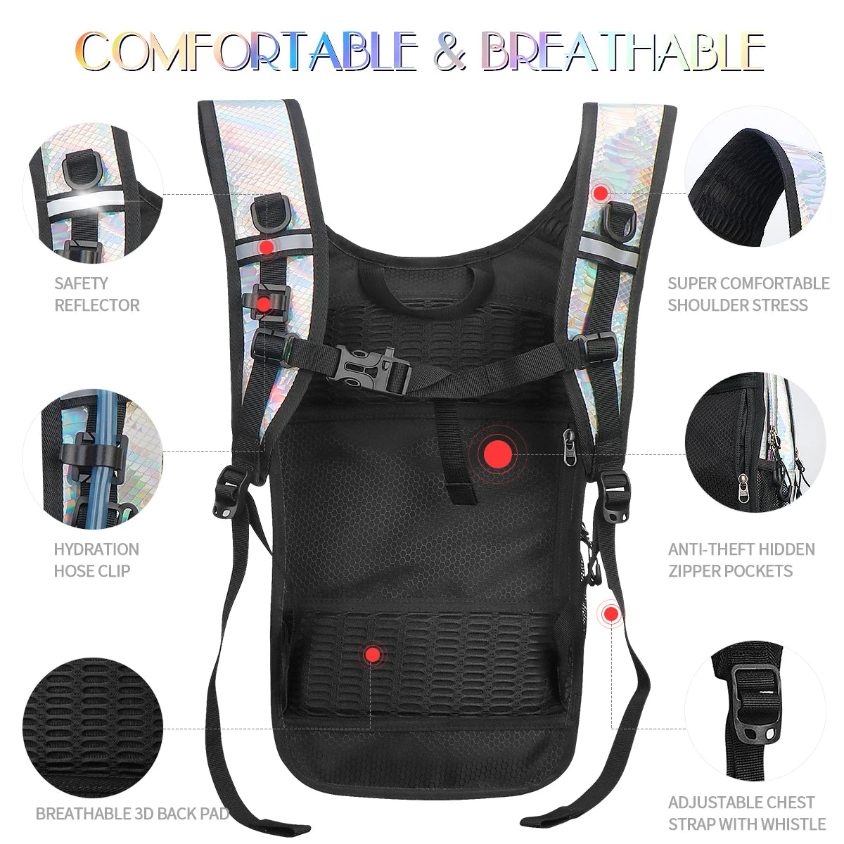 Bike Pack Portable Waterproof Backpack With Insulated Layer 3L Water Bag Outdoor Sport Climbing Hiking Pouch Hydration Backpack